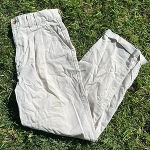 baggy cream dress pants
